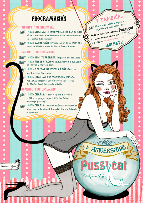 actividades para el primer aniversario de Pussycat