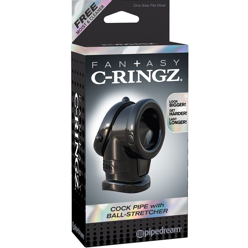 FANTASY C-RINGZ  COCK PIPE WITH BALL STRECH